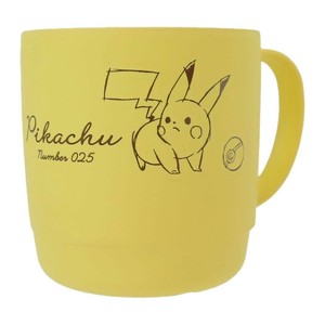 【取寄品】【マグカップ】ポケットモンスター 樹脂製スタッキングランチコップ ピカチュウ イエロー