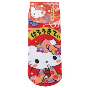 【靴下】ハローキティ レディースソックス 花日和