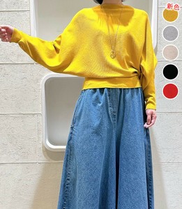 Sweater/Knitwear Dolman Sleeve Knit Tops