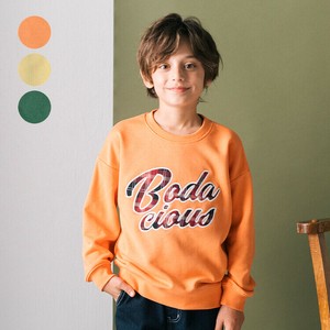 Kids' Sweater/Knitwear Check Pattern Applique Loose Silhouette
