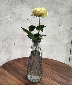 GLASS BOTTLE WITH WIRE　グラスボトル　ウィズワイヤー