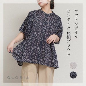 衬衫 棉 短袖衬衫 花卉图案 春夏