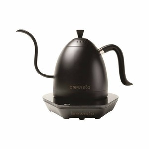 0.6L ブリューイスタ アルティザン グースネックバリアブルケトル ピュアブラック 600ml