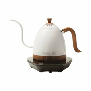 0.6L ブリューイスタ アルティザン グースネックバリアブルケトル パールホワイト 600ml