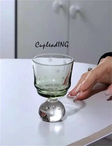 【2024新作】INSスタイル ギャザリング デザインセンス 大人気 グラス 家庭用 洋酒カップ トレンド