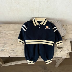 韓国スタイル 2色6サイズ シャツ パンツ くま 長袖 2点セット セットアップ