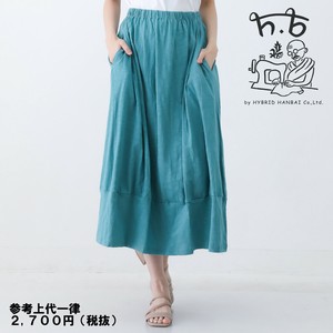 【2025年春夏新作】スカート　コットン無地　5色展開　インド綿　エスニック
