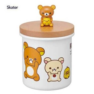 Enamel Storage Jar/Bag Mascot Rilakkuma Skater 750ml