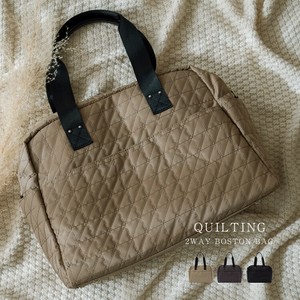 【inb-10182z】【NYLON】【キルティング】ボストン 旅行 マザーズバッグ 大容量 2way