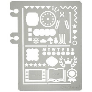 ロルバーン ポケット付メモ用 テンプレート デコレーション B