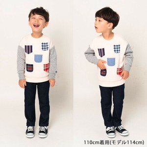 Kids' Sweater/Knitwear Patchwork Cotton Batting Pocket