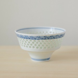 Hasami ware Donburi Bowl Gift-boxed Arita ware Seigaiha