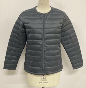 夹克 羽毛 羽绒服 无领