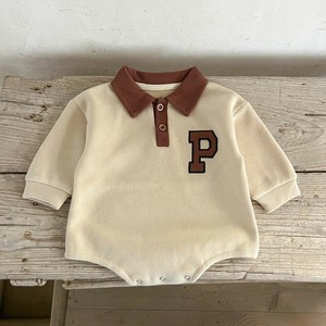 韓国スタイル 5サイズ ロンパース 刺繍 長袖