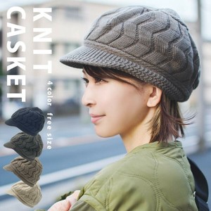 ニット帽 つば付き レディース メンズ ニットキャップ ニット帽子 キャスケット