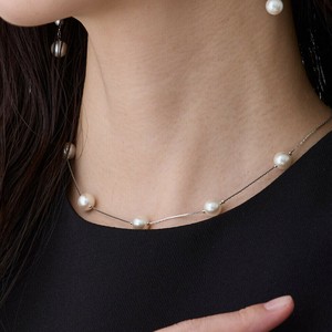 [SD Gathering] Gold Chain Pearl Necklace Made in Japan