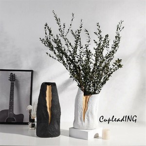 ＜人気商品＞激安セール 陶磁器の花瓶 シンプル 砂目立て 花瓶 リビング置物 装飾品 ドライフラワー置物