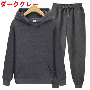 パーカー+スポーツパンツ  2点セット フード付き 無地 ゆったり 快適 レディース ファッション  BQ6095