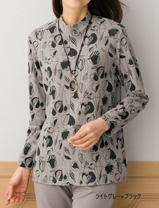 T-shirt Jacquard Floral Pattern Made in Japan