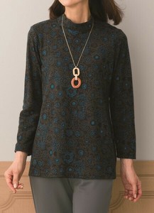 Tunic Jacquard Tunic Floral Pattern Made in Japan