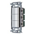 埋込スイッチセット 《SO-STYLE》 スイッチC×3 マットホワイト WNSS50222W