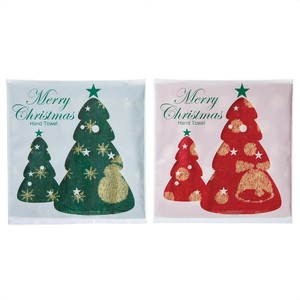 クリスマス販促用品　クリスマス･ジャガードタオルハンカチ　　プレミアム生活雑貨