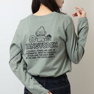 Hangyodon T-shirt Ladies fashion T-Shirt Long T-shirt Sanrio Characters Printed Men's