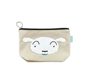 クレヨンしんちゃん　スウェットさがらポーチ(シロ)　KS-PO102