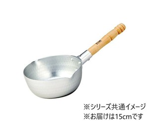 SS　アルミ雪平鍋(上物)目盛付　15cm　019267