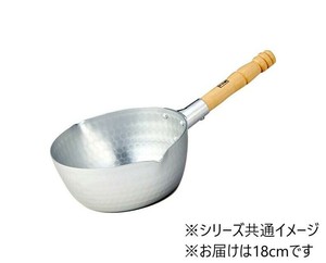SS　アルミ雪平鍋(上物)目盛付　18cm　019269