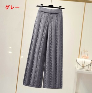 Full-Length Pant Ladies fashion Plain Color Wide Pants