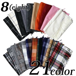 Thick Scarf Ladies fashion Scarf Check Unisex Men's Made in Japan