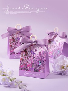 <大人気！新色登場> リボン付 ギフトボックス 木製リング付 紙袋 ギフト クリスマス 豪華 ラッピング袋