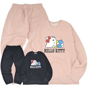 ハローキティ トレーナー スウェット パンツ セットアップ 裏起毛 ルームウェア 部屋着 パジャマ
