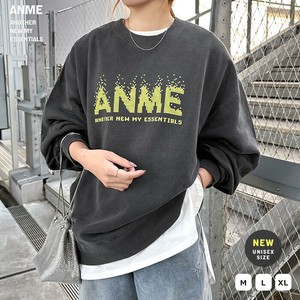 ANME ピクセル ロゴ プリント 裏毛 スウェット トップス