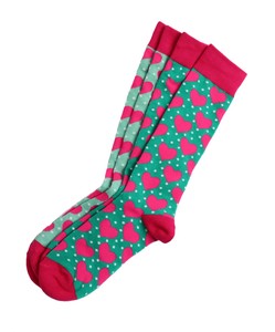 LOVE BOMB pattern socks