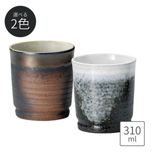 白流し・金彩ロックカップ(萬古焼)　日本製 陶器　焼酎カップ