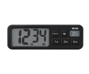 TANITA タニタ 抗菌でか見えタイマー TD-431 マットブラック