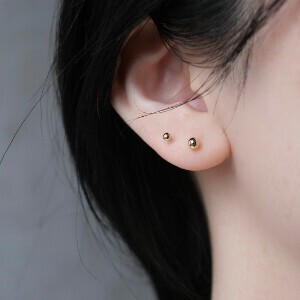Pierced Earrings Titanium Post