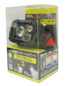 DBLTACT　距離センサーヘッドライト　電池式　DT-HL-06　181920