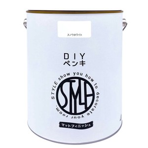 DIYペンキ マットフィニッシュ 4kg スノウホワイト