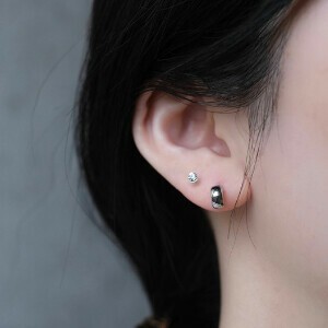 Pierced Earrings Titanium Post