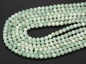【丸ビーズ】グリーンムーンストーン (2A) 6mm (数量限定商品) 【天然石 パワーストーン】