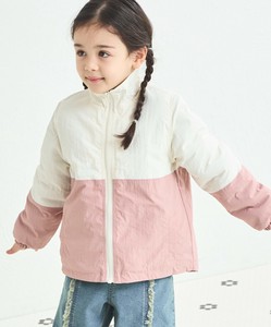 フロントジップ バイカラー 裏ボア ナイロン ジャケット
