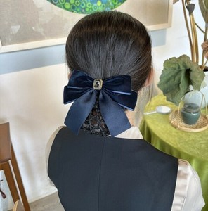 ヘアピン、網ポケット、リボン  レディースファッション   sr#BQ540