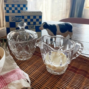 ガラス　シュガーPOT＆クリーマー