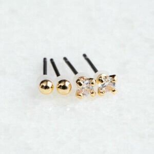 Pierced Earrings Titanium Post