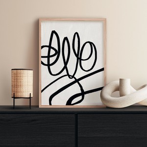 アートポスター【 scribble art 02 】 B3　A2　B2　A1　B1　30×40　40×50　50×70　60×90