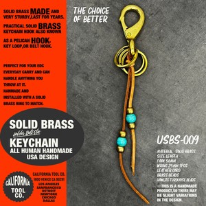 SOLID BRASS KEY CHAIN　真鍮　ブラス キーホルダー　アメリカン　アメカジ　バイカー
