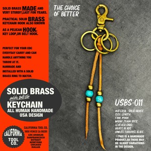SOLID BRASS KEY CHAIN　真鍮　ブラス キーホルダー　アメリカン　アメカジ　バイカー